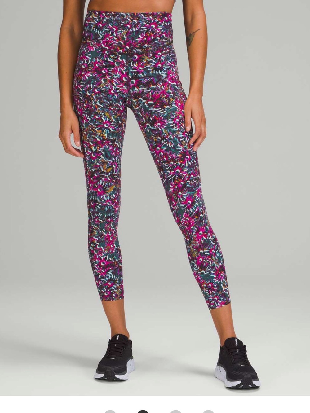 Lululemon Base Pace High-Rise Running Tights 25” Floral Electric Multi Size 8
